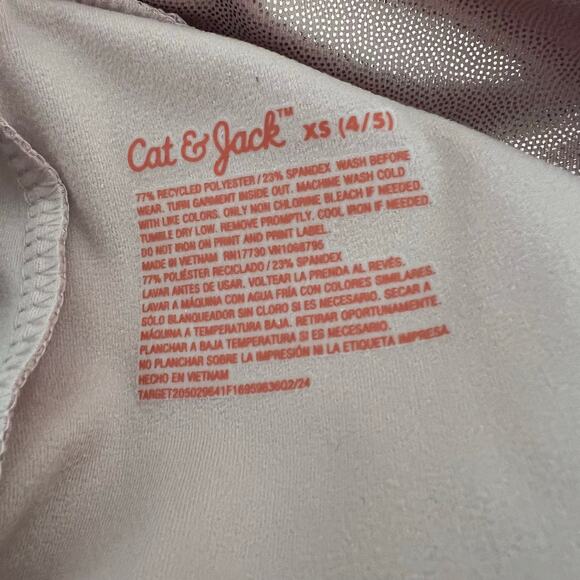 Cat & Jack wet look glitter shine leggings light pink rose gold - Picture 6 of 6